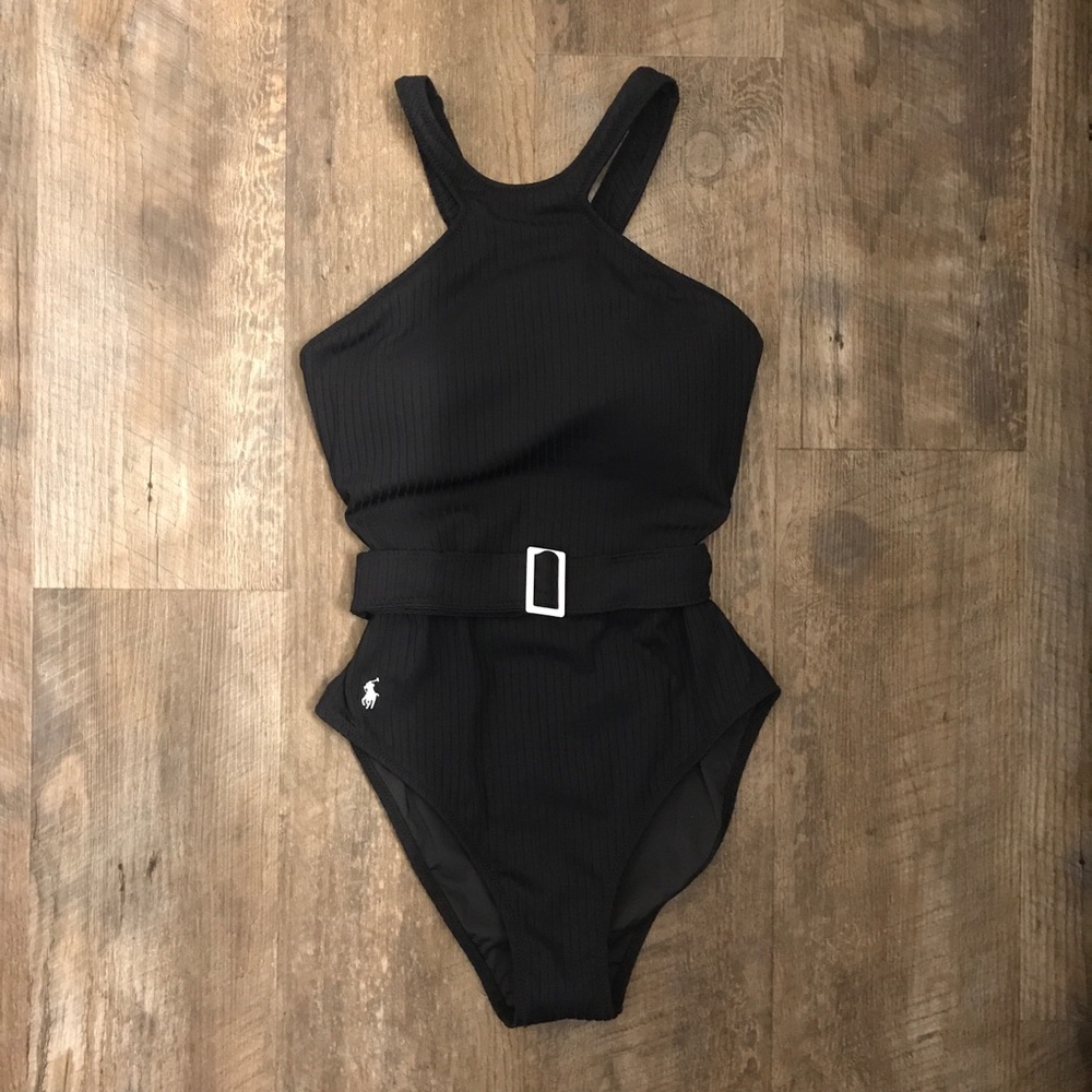 NWT Polo Ralph Lauren Belted Swimsuit